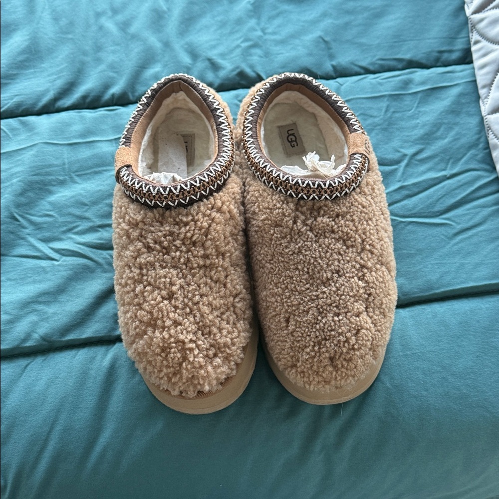 UGG Brown Shearling Slip-Ons